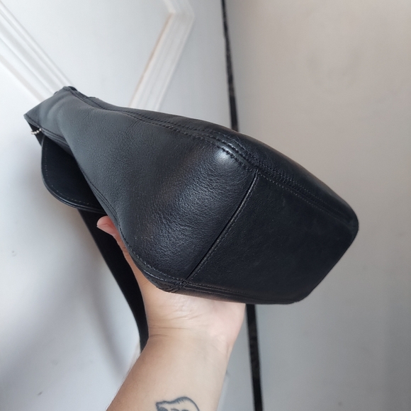 Vintage Coach Black Lexington Small Flap Crossbody 4185 Italy 🖤🇮🇹 - Picture 8 of 16